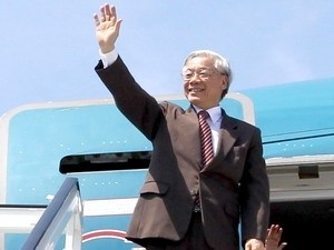 Party leader Nguyen Phu Trong pays official visit to Singapore - ảnh 1